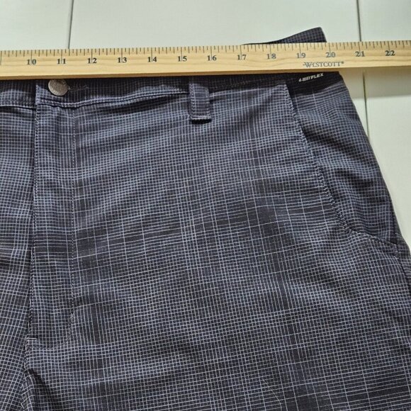 Dickies Shorts Mens 40 Blue Tiny Plaid Chino Flex Hybrid Stretch Pockets Golf - Picture 5 of 14